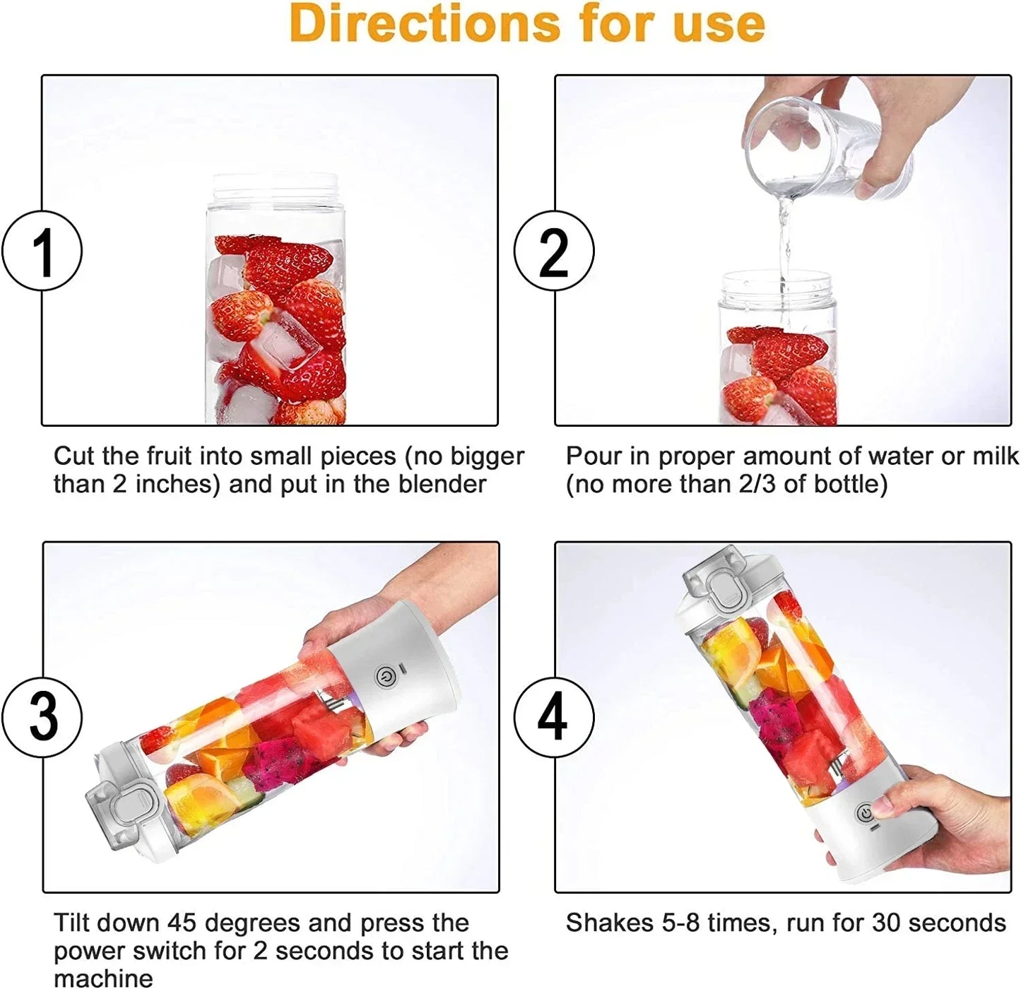 SipBlitz™ Portable USB-C Blender — Fresh Smoothies in 30 Seconds
